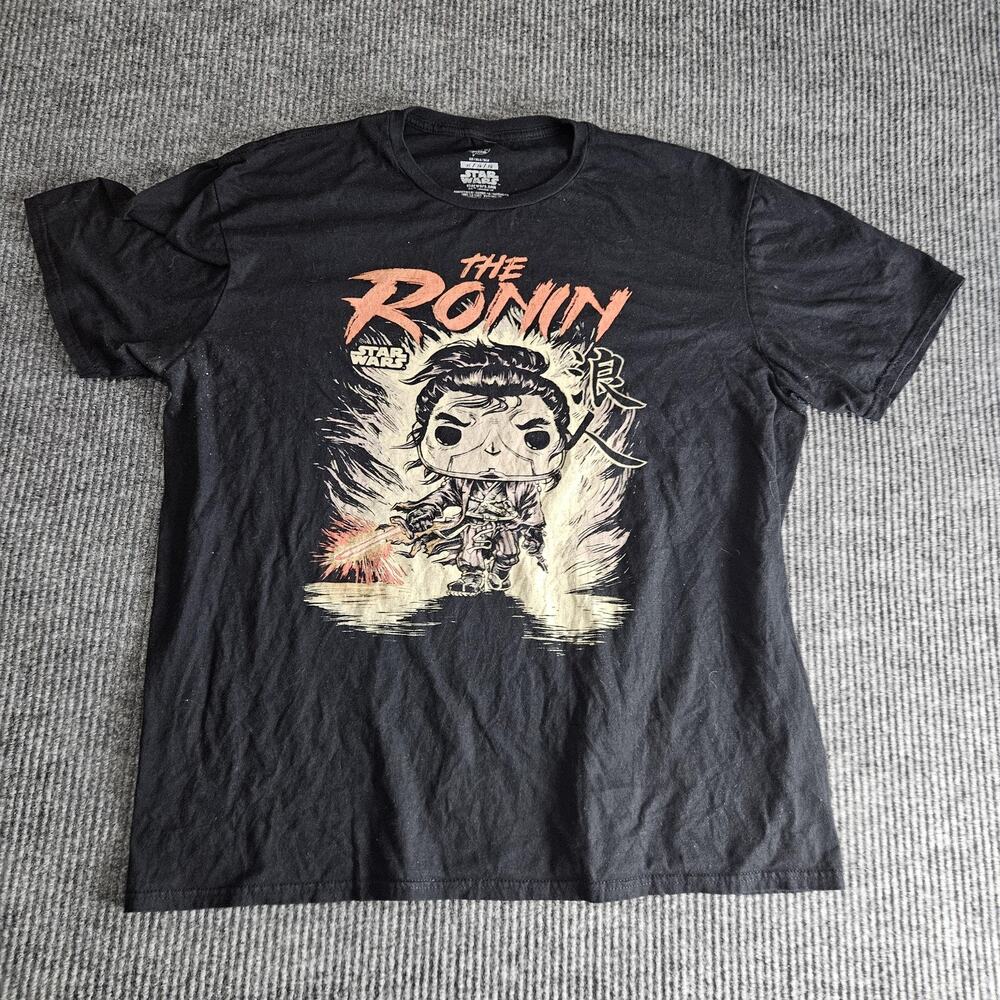 Star Wars The Ronin Shirt Mens XL Black Visions Funko Pop Samurai Graphic Tee